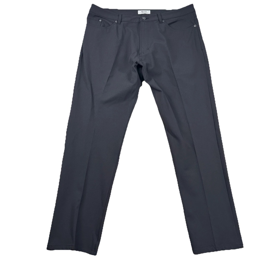 Olivers Pants Mens 36x31 Passage Performance Chino Flat Taper City Modern Black